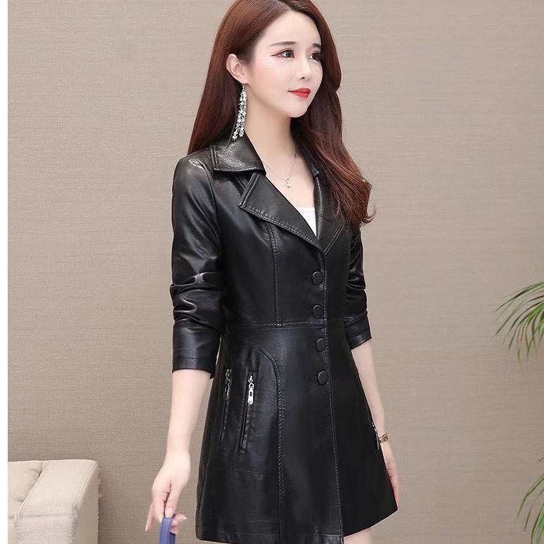 Áo Khoác Da Xuân Thu, Mới​ Nữ Jacket 8