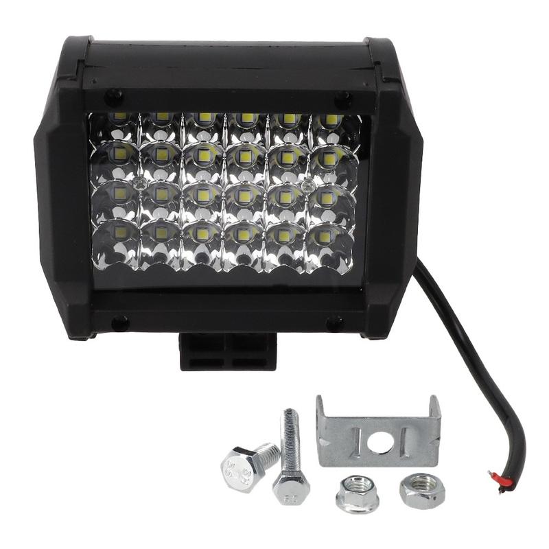 Thanh đèn LED làm việc, 4 inch, 72W, Đèn combo thể thao, Thích hợp cho lái xe Offroad và xe tải, Màu trắng 1