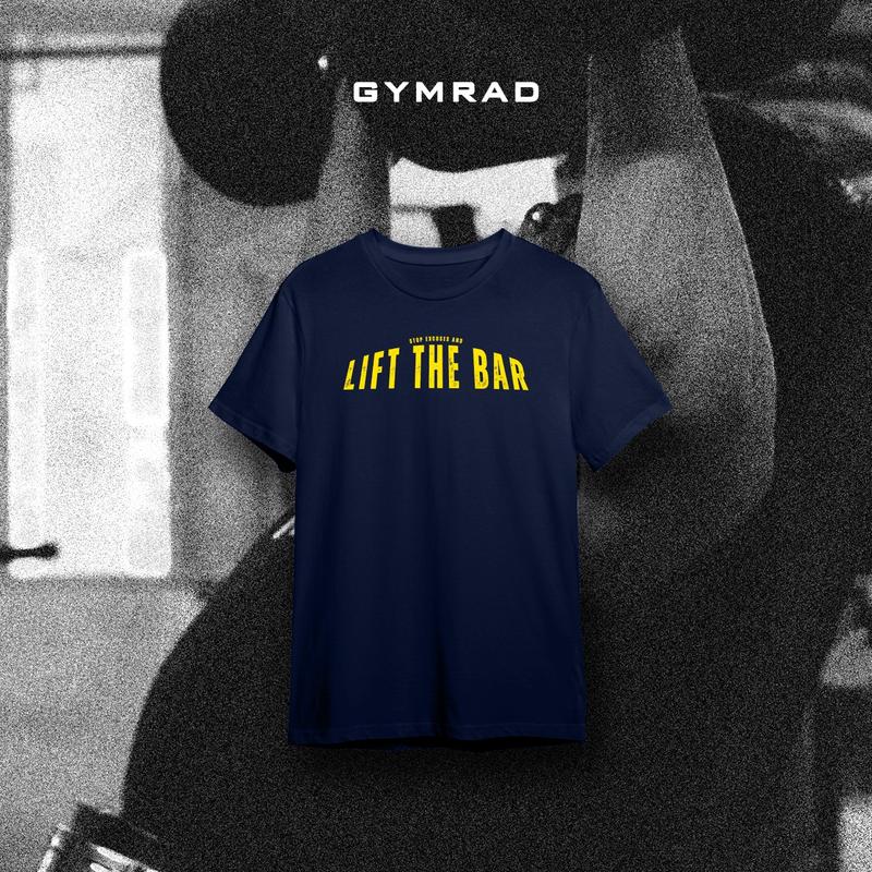 Áo Tập Gym Oversize Lift The Bar - Màu Navy, Cotton 3