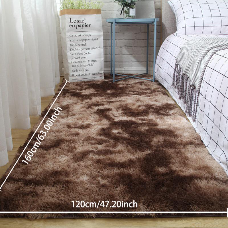 Solid Color Faux Fur Shag Rugs for Living Room, Non-slip Soft Floor Carpet, Modern Floor Mat for Living Room Bedroom Home Decor, Valentine's Day Gift 4