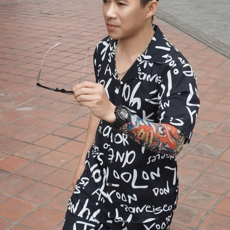 Bộ Sơ Mi Lụa Cộc Tay Nam . Bộ Pijama Nam Chất Liệu Cao Cấp Không Nhăn Dúm Mặc Cực Mát Hot Hit Xu Hướng Đi Biển Năm 2025 đồ  bộ  cho  nam  mặc  tại  nhà bộ  nam 3