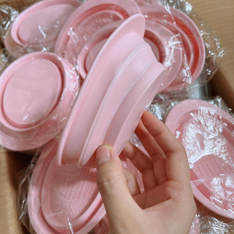 Chậu silicon vệ sinh cọ trang điểm tiện dụng 2