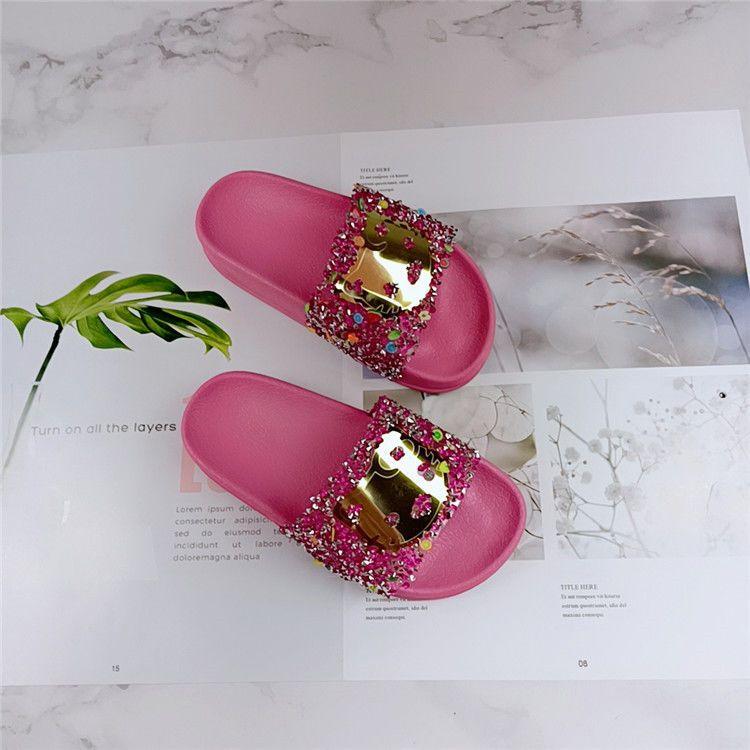 Product Introduction of Dép Xăng Đan Mùa Hè Cho Trẻ Em, Thời Trang Mới, Thiết Kế Hình Mèo Và Trái Cây, Đính Kim Cương Màu, Chống Trượt, Thoải Mái, Chống Mài Mòn, Đế Mềm, Quai Đơn, Miễn Phí Vận Chuyển, Bán Chạy 20