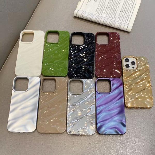 Product Introduction of Three-dimensional pleated wavy pattern for Apple 15promax/15pro/15/14/14 promax/14pro/13promax/13/13pro/12/12promax/12pro/11 mobile phone case 1