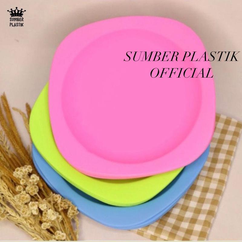 Product Introduction of Piring makan/Piring Plastik Motif Persegi (1LUSIN=12PCS) Murah Meriah makan kitchenware 15