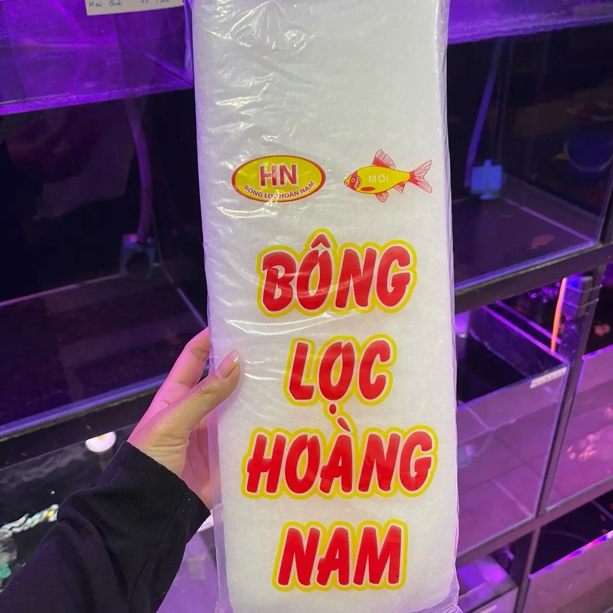 Bông trắng lọc nước bể cá kích thước 75x13.5x3cm