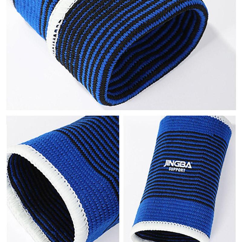 Product Introduction of JINGBA Sports Wrist Brace, High Knitted Elastic Breathable Outdoor Badminton Basketball Weightlifting Training Brace Knitted Wristbands 25
