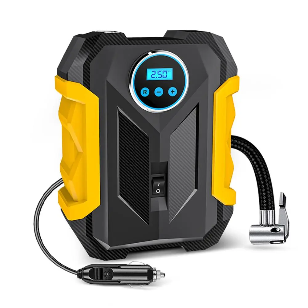 Carsun Car Air Compressor, 12V 150PSI Portable Automobile Pump, Digital Portable Tire Air Inflator, Bicycle Pump with LED Lamp