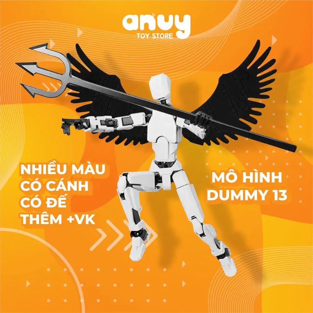Mô hình dummy 13 action figure kèm 6 món vũ khí nhiều màu chọn lựa
