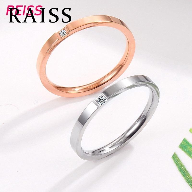 Nhẫn Titan Vàng Hồng 18K Thiết Kế Ngón Tay Đơn Thích Hợp Cho Tình Nhân Và Cặp Đôi Dành Cho Phụ Nữ Và Nam Giới