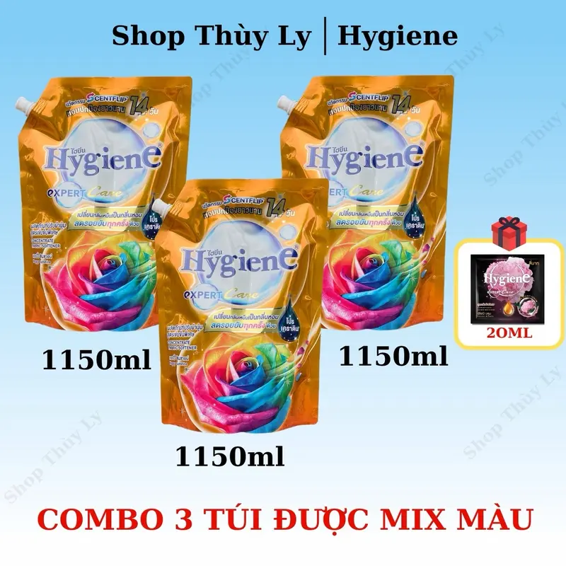 Combo 3 Túi Xả Vải Thái Lan Hygiene Mix màu 6