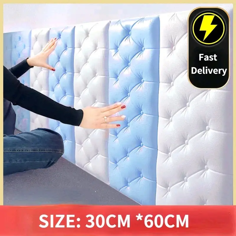 headboard wallpaper dinding foam xpe sudah ada perekatnya tahan lembap ruang tamu