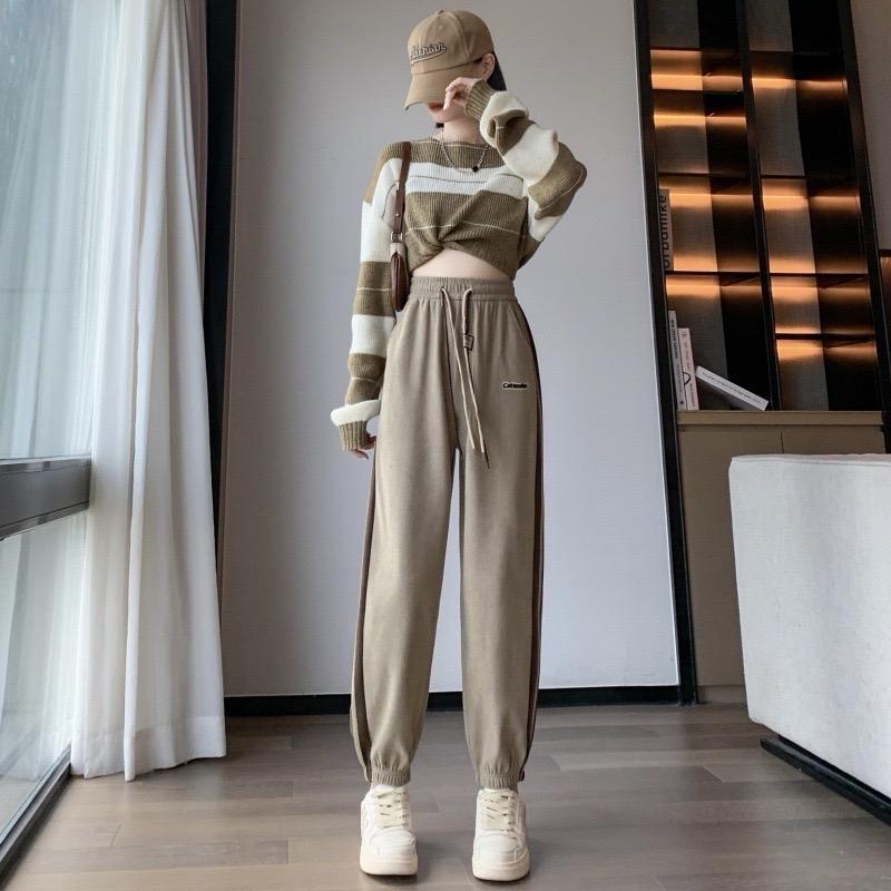 Quần jogger phối viền chất vải len tăm Thoải mái Catteelus Sport 6