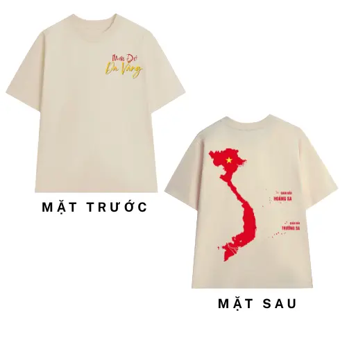 [Brand HATY] Áo Thun Unisex Máu Đỏ Da Vàng 2 Màu Vải Cotton Cao Cấp Freesize