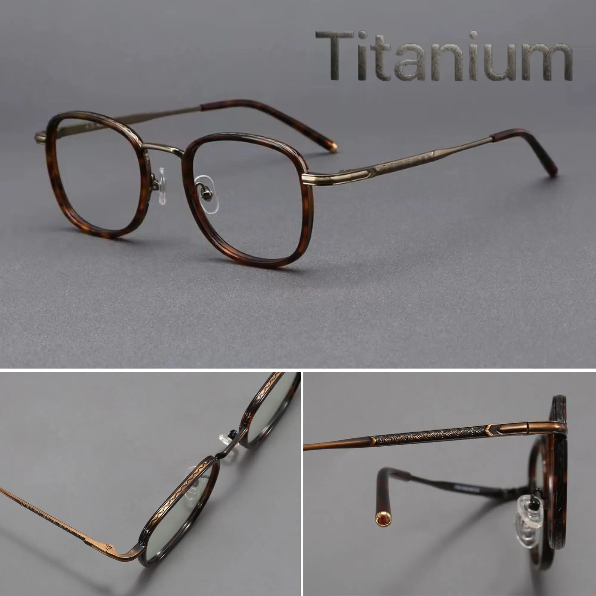 [Vintage] Mắt kính Despoints Titanium Model DP76 Gọng mắt kính Vintage Unisex Chất liệu Titan cao cấp nhất, Mắt Kính chất liệu Titan nguyên khối hàng nhập khẩu Nhật. Có thể thay mọi loại tròng. có sẵn tròng 0 độ chống ánh sáng xanh. Kính Mắt