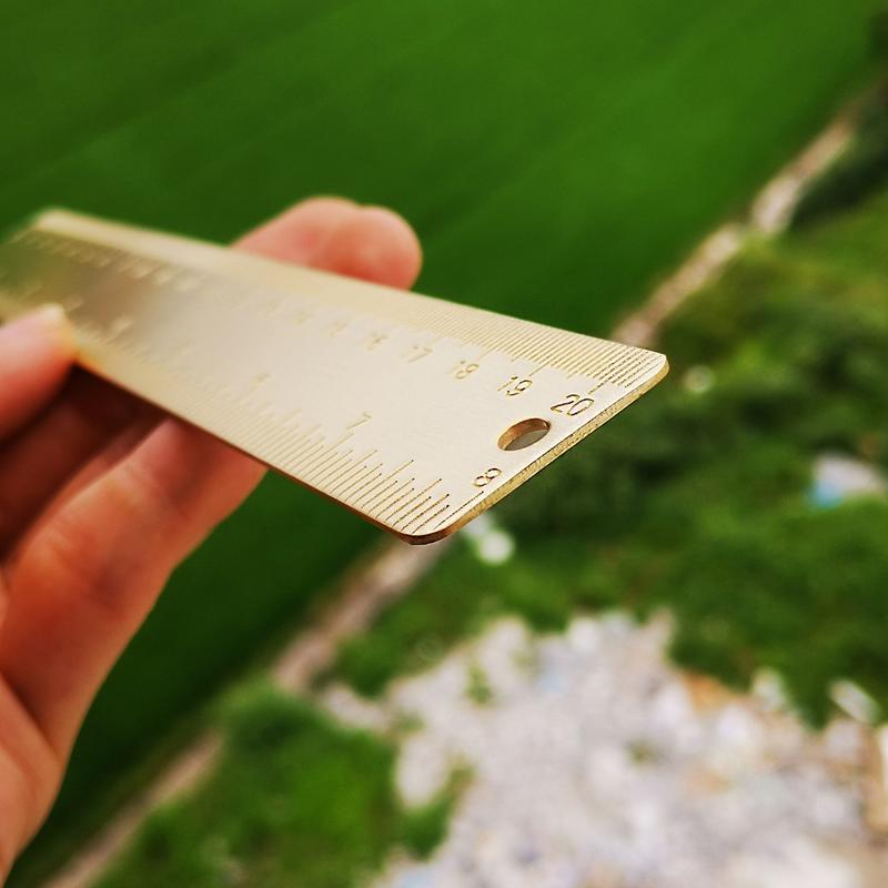 【Ready Stock】 8 Inch Metal Rulers, Straight Ruler Office Rulers School Rulers 3