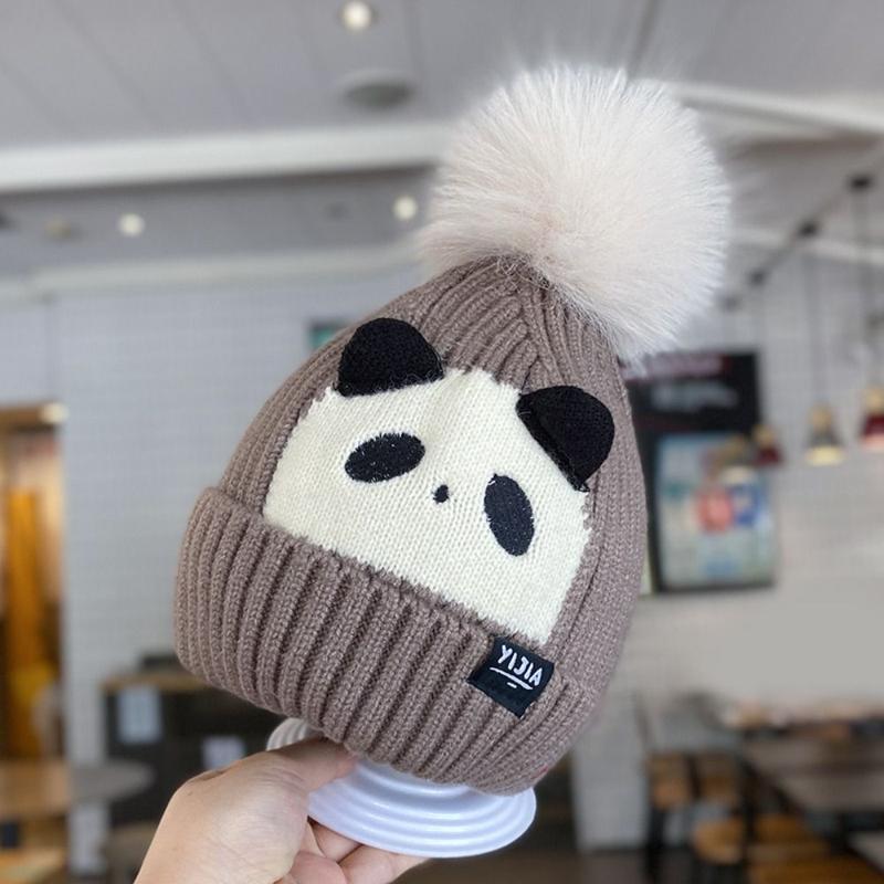 Product Introduction of beyonday New Winter Knitted Hat Cute Cartoon Windproof Beanie Cap Casual Thickned Pullover Hats for Kids 13