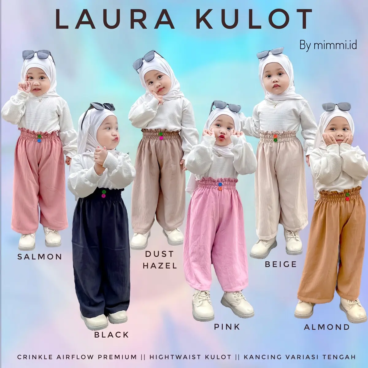 [MIMMI.ID] Laura Celana Panjang Anak Perempuan Kulot