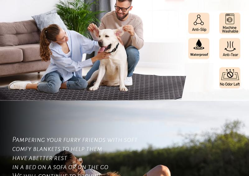 Product Introduction of Anti Leaking & Non-Slip Dog Bed Cover,Pet Blanket Sofa Pet Bed Mat,Mattress Protectors Car,Furniture Couch Cover for Cats Dogs 7