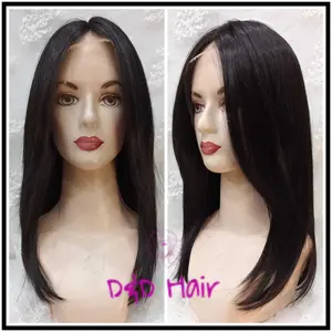 Wig Rambut - D&D20403 - Black - Front Lace Wig - Wig Wanita - Belah Tengah