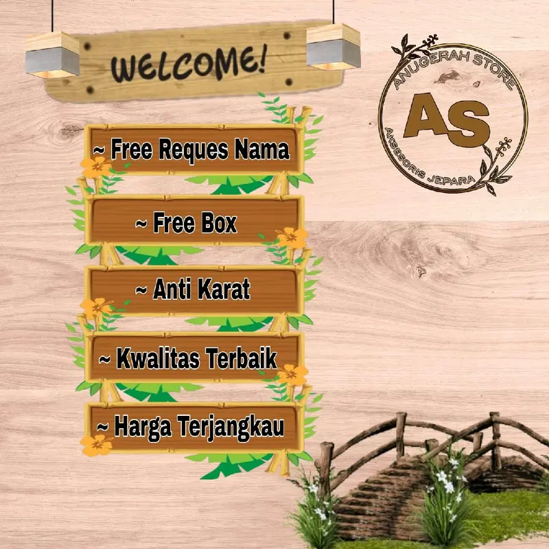 kalung nama titanium kustom nama DI11 Gold Elegan Anak 3