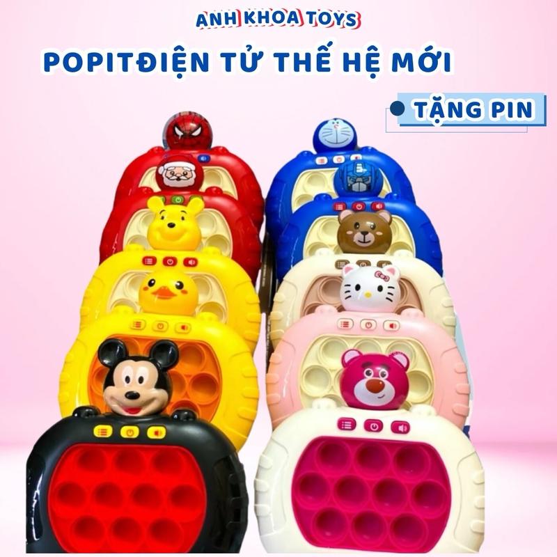 Pop it điện tử đồ chơi thế hệ mới có nhạc và Đèn, Giảm Stress Toy,game giải trí cho bé, Xả Stress. pop it Nhiều màu Bộ quà tặng munkids96