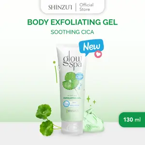 Shinzui Glow Spa Exfoliating Gel Cica 130ml - Gel Eksfoliasi Tanpa Bilas Mencerahkan