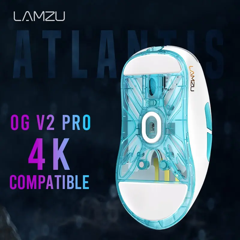 Lamzu Atlantis OG V2 Pro Wireless Superlight Gaming Mouse Available 4K 3