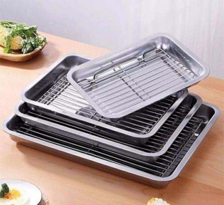 Nampan Kue | Nampan Stainless wadah peniris minyak goreng