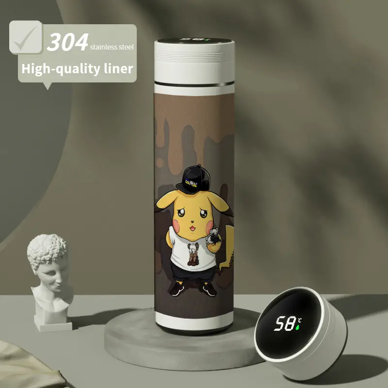Cốc Uống Nước Bằng Thép Không Gỉ 304, Thiết Kế Pokémon, Bao Gồm Ash Ketchum Và Pikachu, Bình giữ nhiệt Chân Không Hai Chiều, Thích Hợp Cho Học Sinh, Chai Chất Liệu An Toàn Cho Bé, Lý Tưởng Làm Quà Tặng Sinh Nhật 2