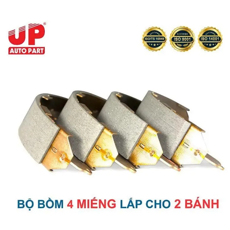 Guốc phanh, càng bố thắng đùm sau ô tô MITSUBISHI Mirage, Attrage đời 2013-2020 - UP PARTS Premium OEM chất lượng cao 4