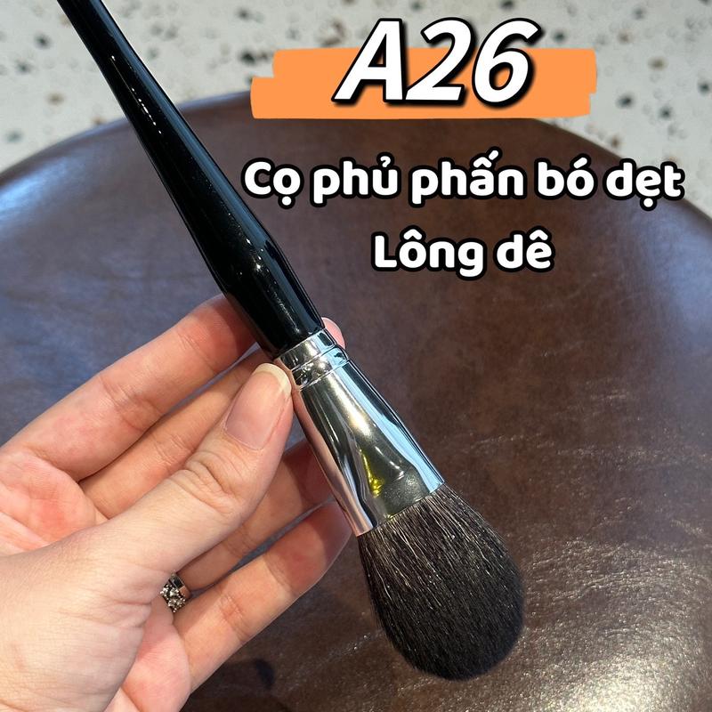 Cọ phủ phấn bó dẹt lông tự nhiên lông dê cao cấp Nhivie A26