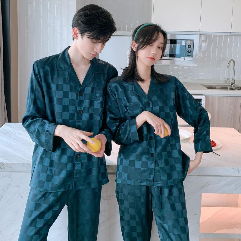 Pijama Nam Nữ Đồ Đôi Lụa - Áo Ngủ Couple Lụa Satin Thoáng Mát - IVY639
