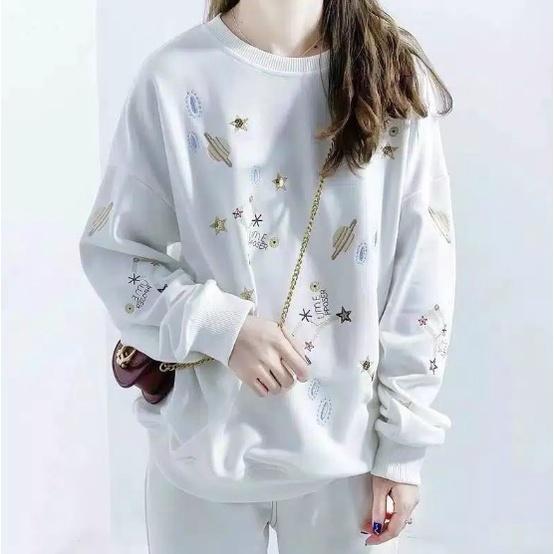 Sweater GALAXY Wanita dan Pria fleece bandung sweatshirt 1