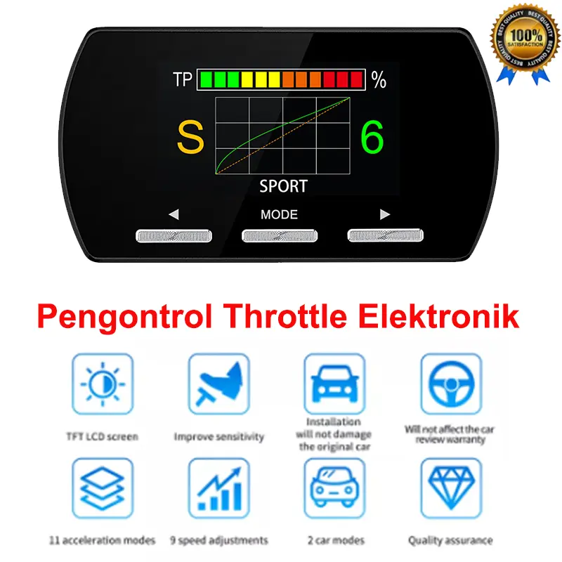 9 DRIVE THROTTLE CONTROLLER PIGGYBACK TOYOTA 852 CONTROL REMAP ECU CALYA AGYA AVANZA NEW RUSH RAIZE INNOVA REBORN VELOZ YARIS FORTUNER VRZ ALPHARD 7