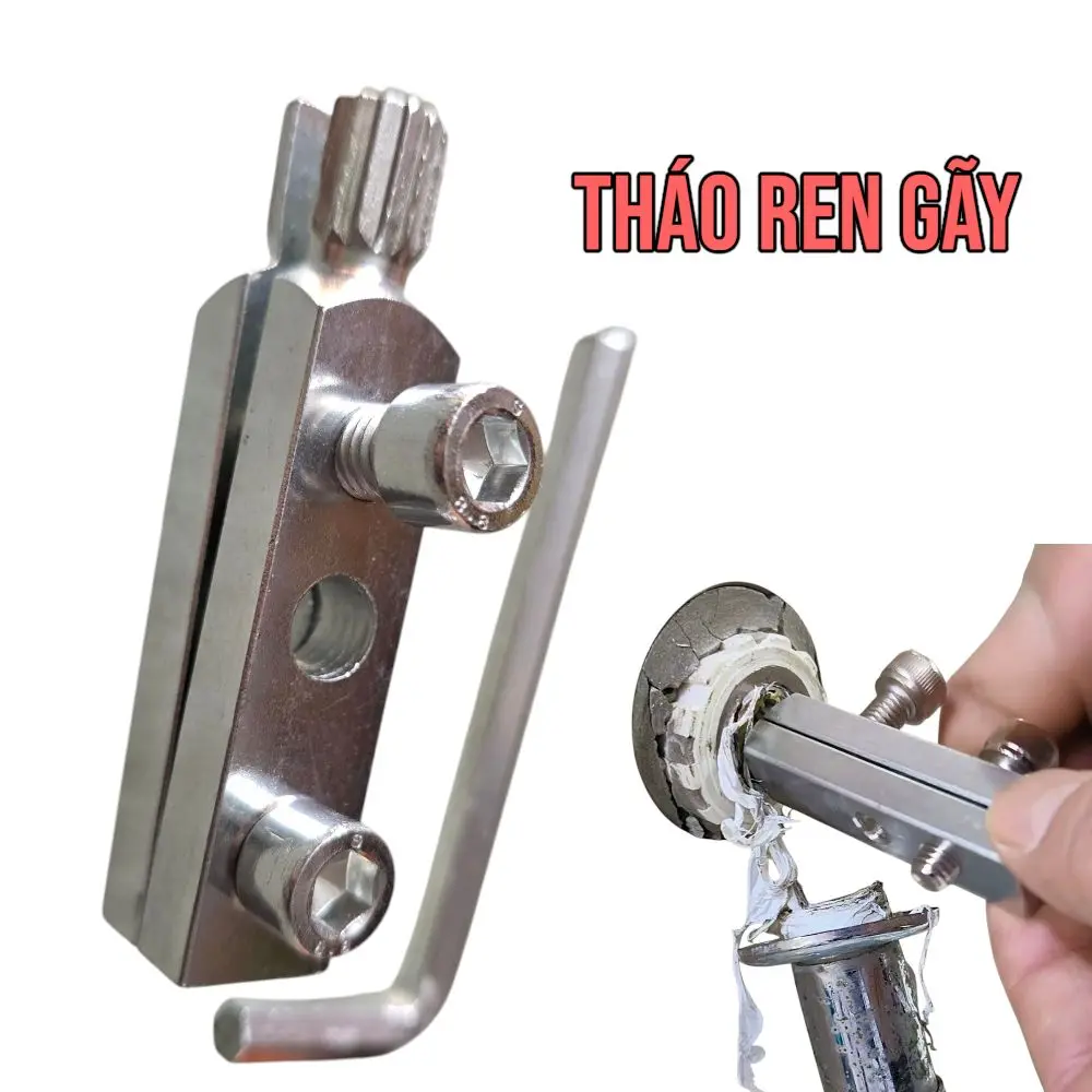 Vặn tháo ren vòi gãy thiết kế mới tối ưu cho ren vòi 21 27