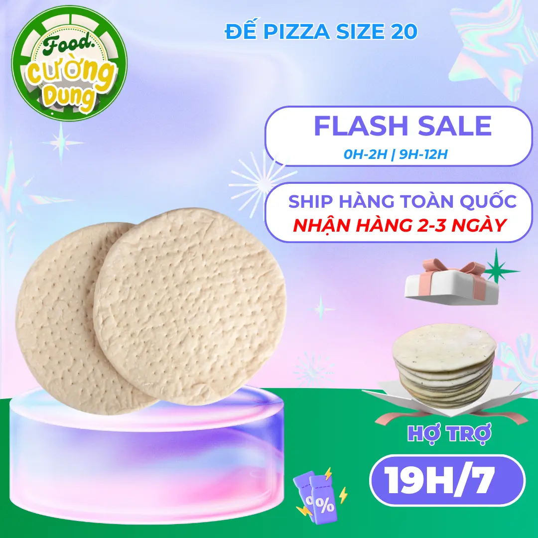 Đế pizza size 20 ship hàng toàn quốc nhận hàng 2-3 ngày