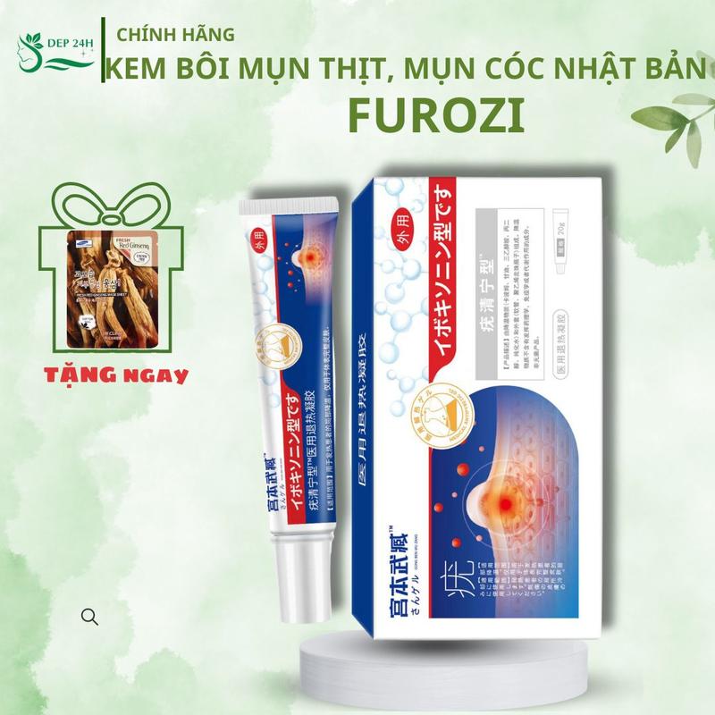 Kem bôi mụn thịt, mụn cóc Nhật Bản FUROZI - FUROZI hỗ trợ rụng mụn thịt, nốt ruồi trâu  - KHỎE ĐẸP 24H