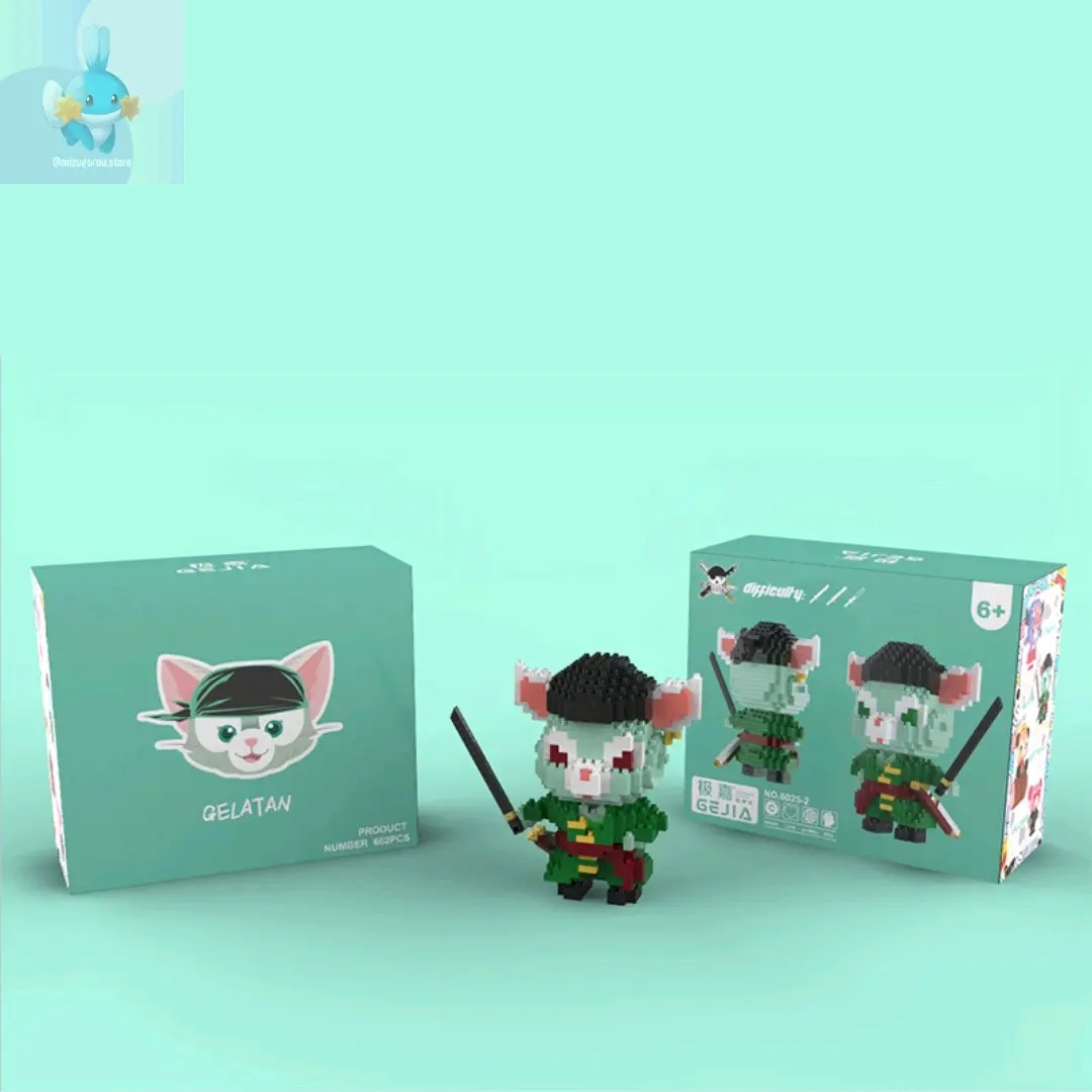 Mizugorou Bricks Stella Gellatony Shellie May Duffy Sepeda Set Hadiah Beranekaragam Mainan 3D Mainan Edukasi Beraneka Warna Mainan Balok Bangunan Mainan Anak Plastik Toys