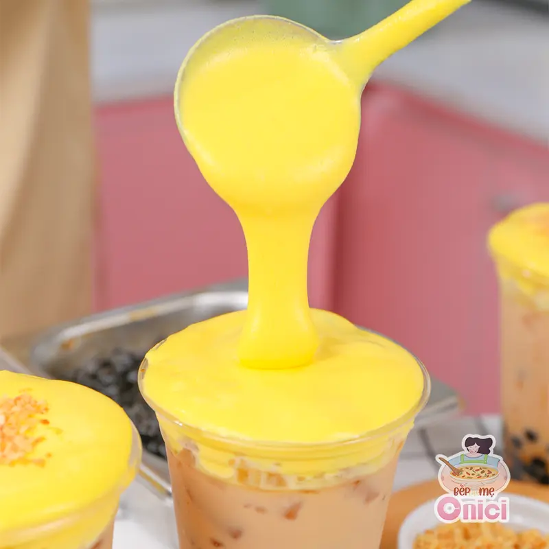 Trà sữa kem trứng mix vụng dừa nướng nguyên liệu nấu 20-25 ly Bếp Của Mẹ ONICI 3