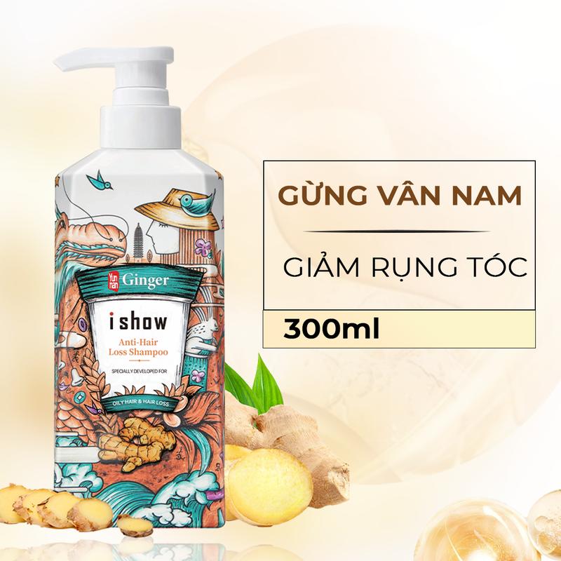 Combo 2 Dầu Gội Gừng I SHOW Giảm Gãy Rụng Kiềm Dầu Phồng Tóc - I SHOW Anti-Hair Loss Shampoo 300ml Women 6
