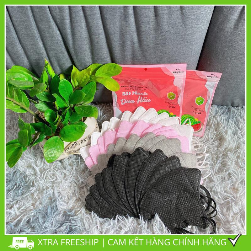 [Set 200 Cái] Khẩu Trang 5D Mask Dưa Hấu 3 Lớp Bag Boy & Bag Girl