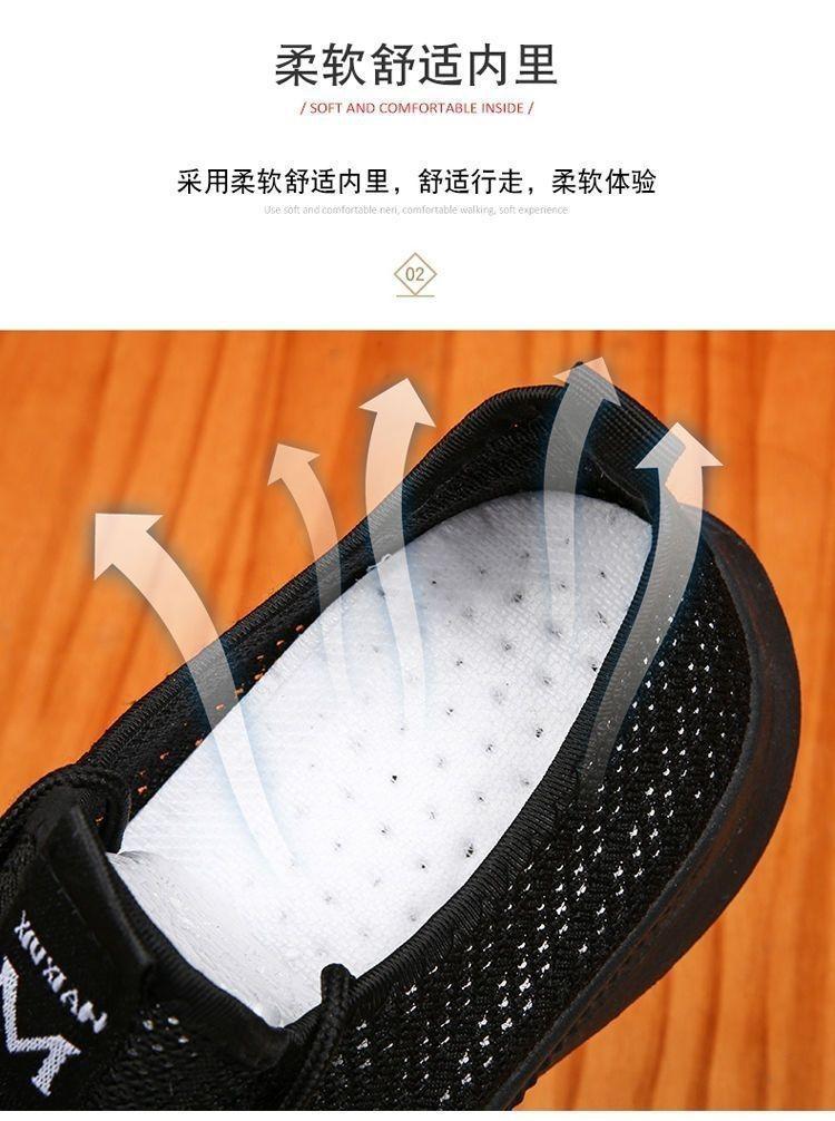 Product Introduction of New Men's Shoes Summer Breathable Thin Hollow Sports Running Mesh Shoes Men's Mesh Lightweight Black Mesh Trendy Shoes Walking Shoes Footwear 5