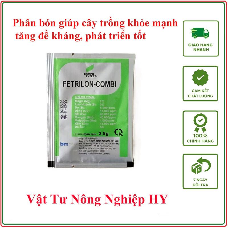  Combo 10 gói phân bón lá trung vi lượng Fetrilon - Combi   Gói 2,5gram  