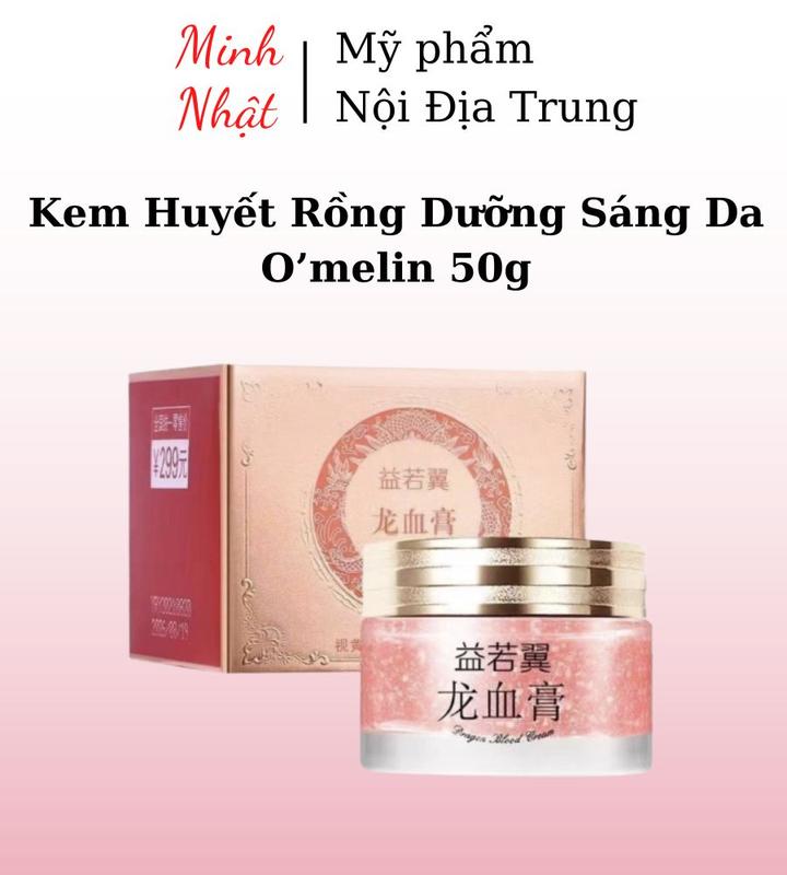 Kem Huyết Rồng Linh Chi Hoa Anh Đào Dưỡng Sáng Da O’melin 50g_ Minhnhatbeauty Skincare Làm Đẹp Da Kem Face Dưỡng Ẩm Da Chăm Sóc Da Nữ Women