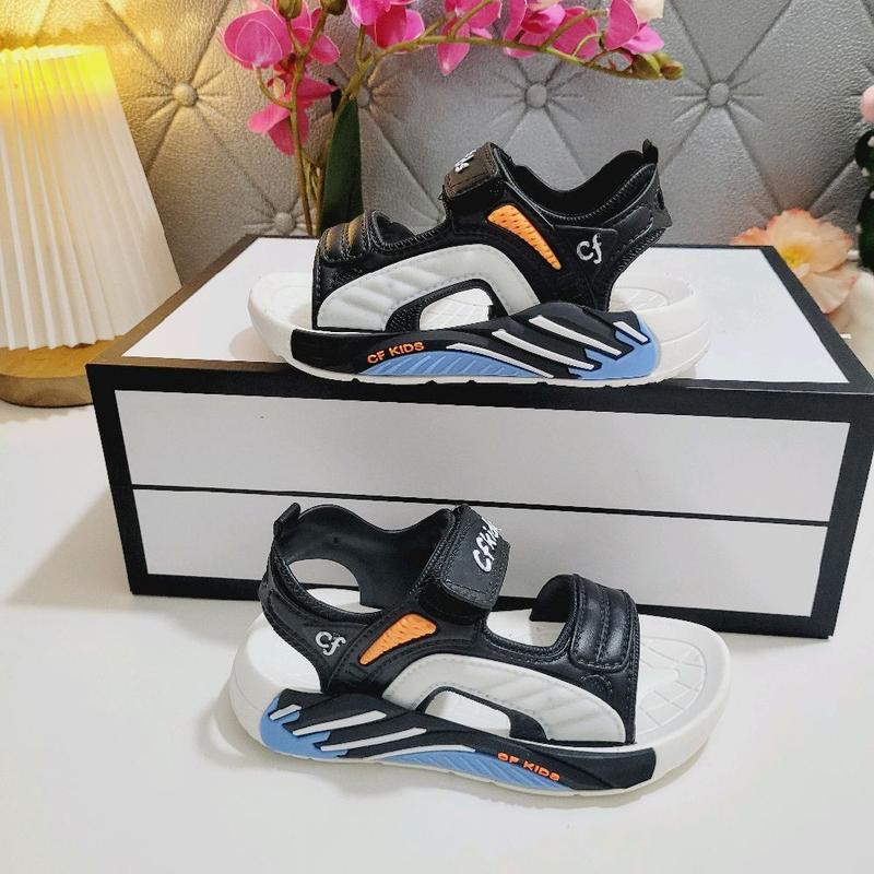 Dép sandal quai dán cho bé trai chất cao su cho bé trai bé gái đi học đi chơi đi mưa - 4 màu