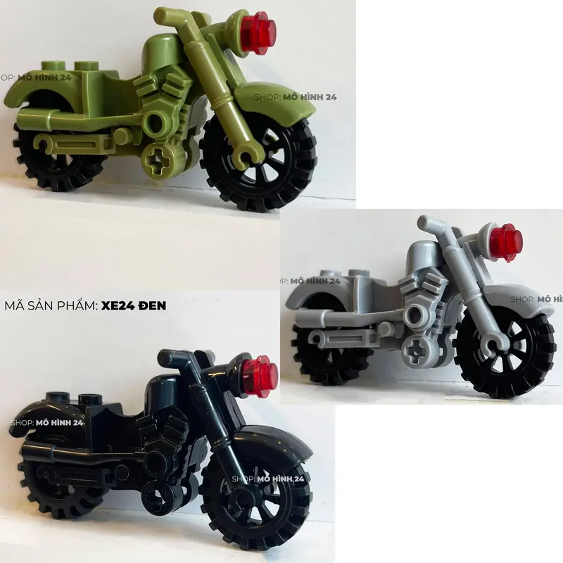 Mô hình đồ chơi xe máy minifigures minifigure xe24 cho nhân vật mini lắp ráp đồ chơi trí tuệ khối xây dựng SWAT quân sự 5