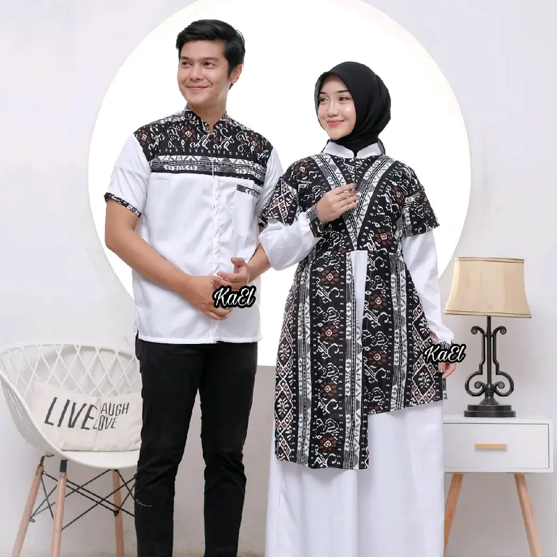 GAMIS COUPLE SONGKET TENUN TENUN/COUPLE SONGKET AYAH IBU ANAK 2025 1