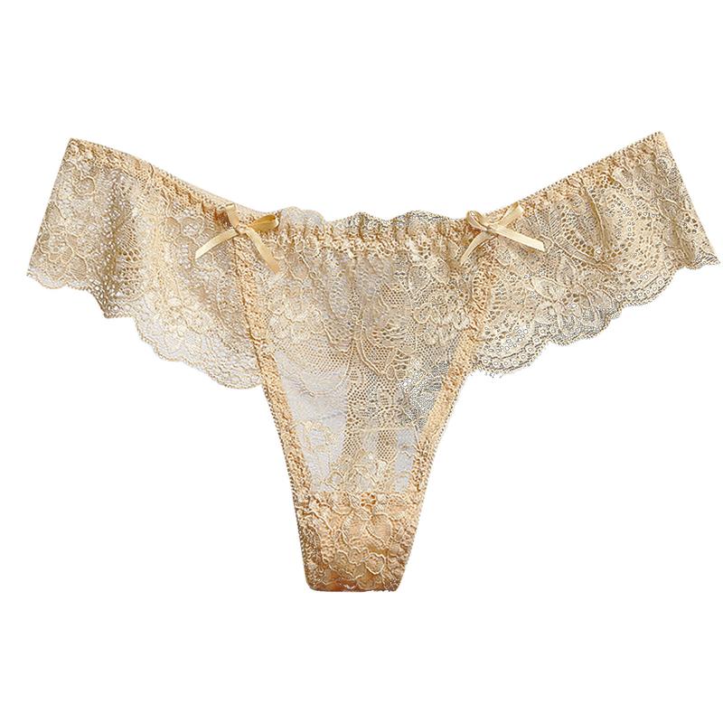 Quần Lót Ren Xuyên Thấu Cho Nữ, Quần Lót Gợi Cảm, Thời Trang Women Nhung Voi Tua Rua 5
