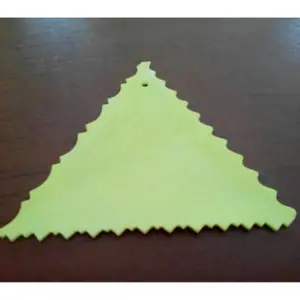 Scraper segitiga sedang alat Hias Pinggiran Kue Tart